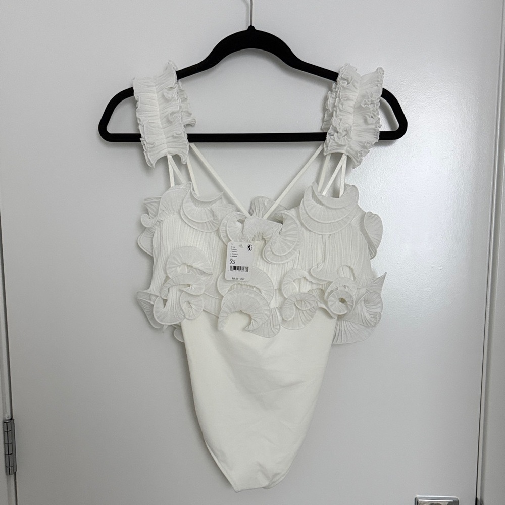 SOLD Free People For the frill of it bodysuit